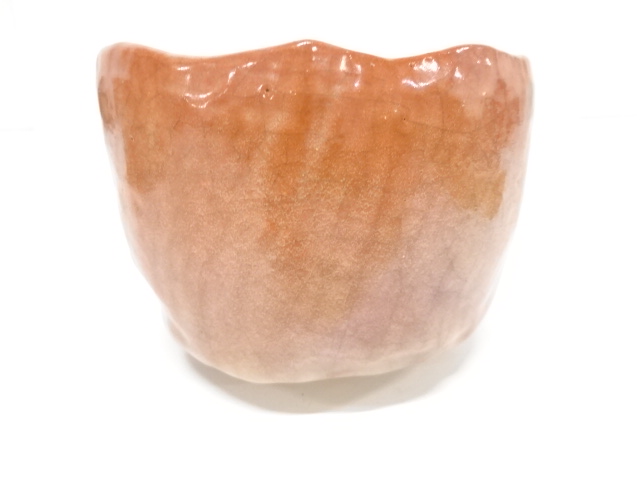  昭楽造　赤楽　茶碗